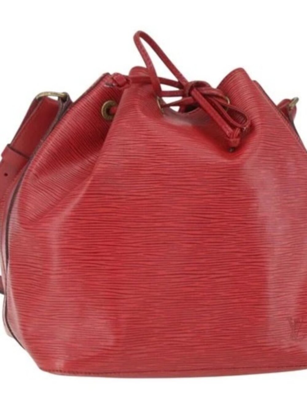 LOUIS VUITTON Epi Petit Noe Shoulder Bag Red